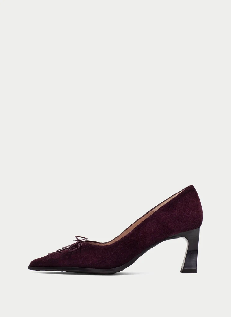 Hispanitas - H1264951 - Burgundy Suede Heel