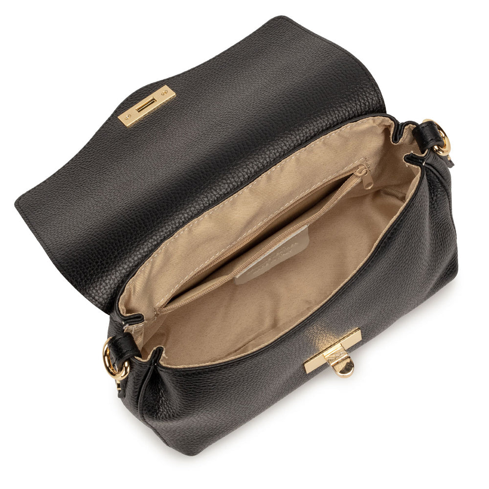 Elie Beaumont - Twist Black Crossbody Bag