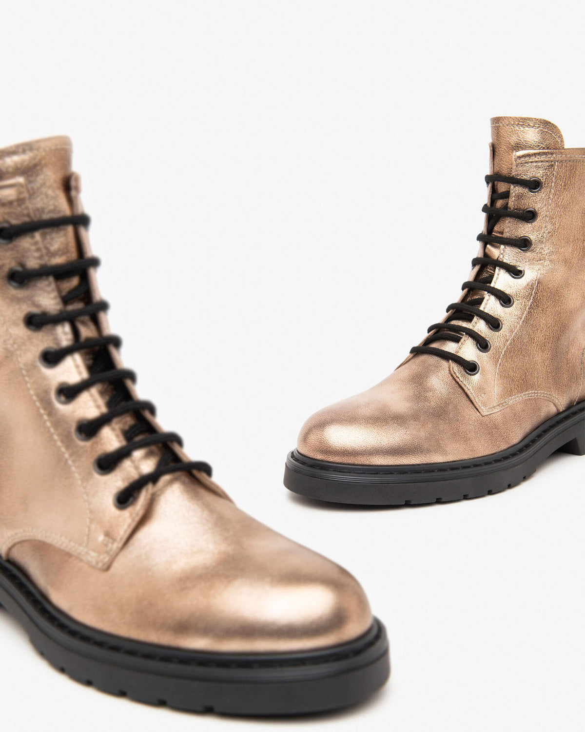 Nerogiardini - I412006D Metallic Gold Doc Boot [Standard Fit]