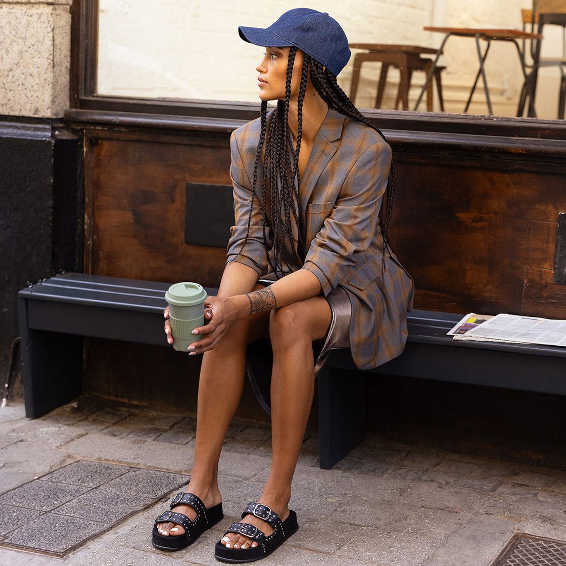 Paul Green - 6168 Black Stud Slide