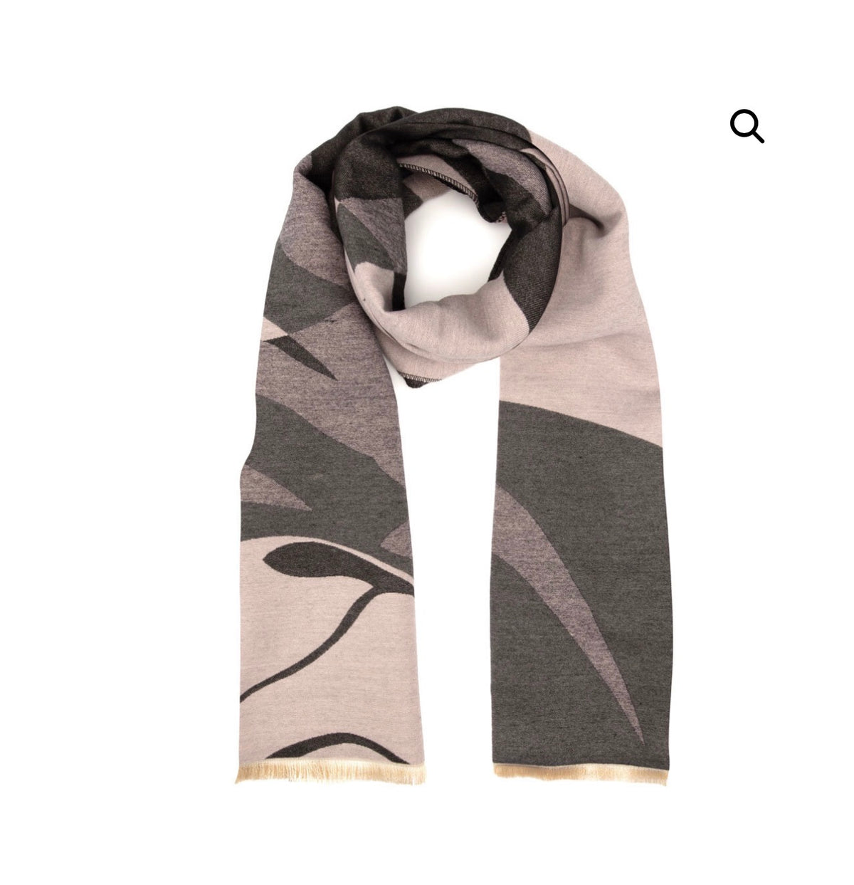 Elie Beaumont - Black, Grey and Pink Scarf