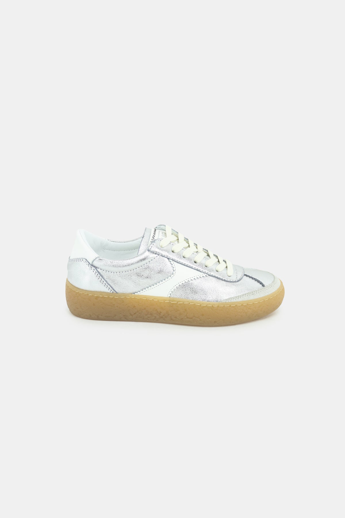 Meline - 5 SN Silver Flatform Trainer