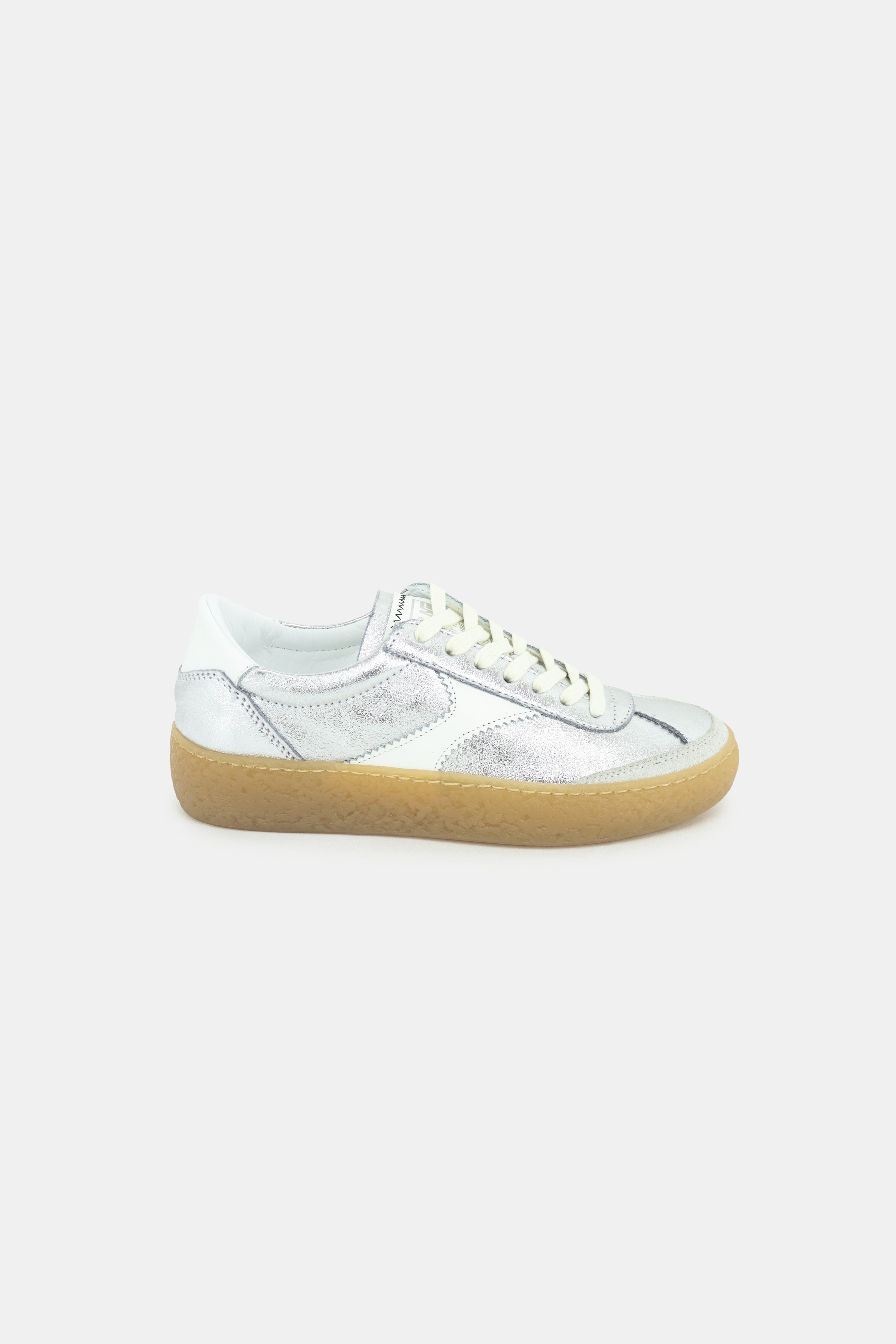 Meline - 5 SN Silver Flatform Trainer