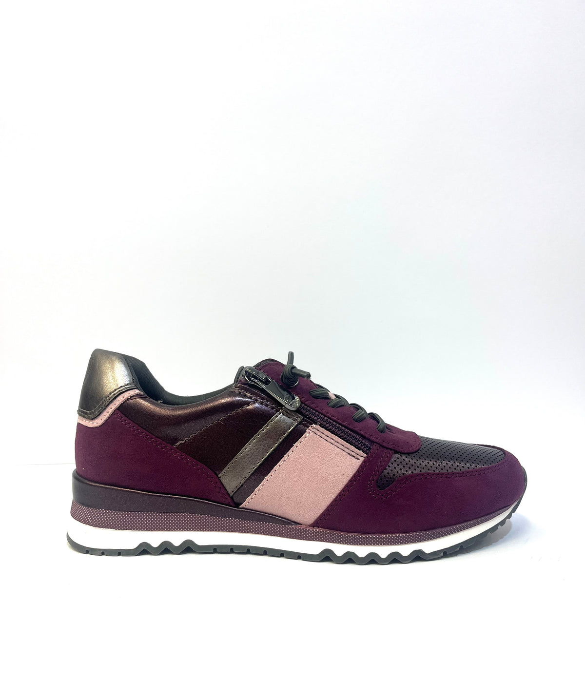 Marco Tozzi -2-23707 Purple Slip on Trainer With Side Zip