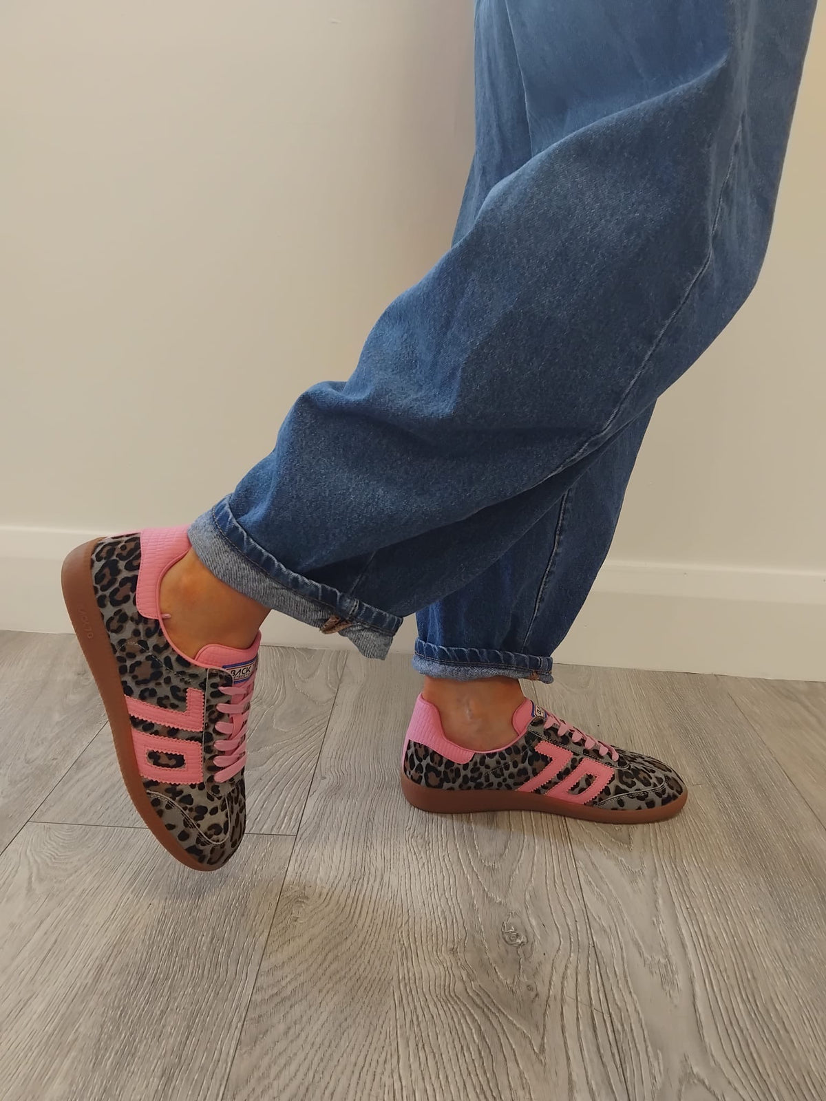 Back 70 - Cloud P33 Leopard and Pink Trainer