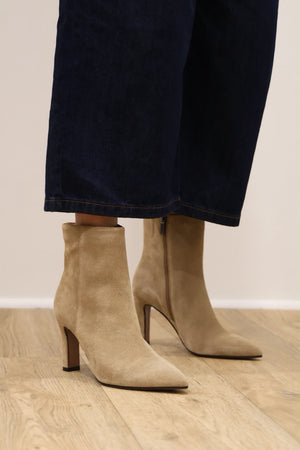 Pomme Dor - 6298 Sand Suede Ankle Boot