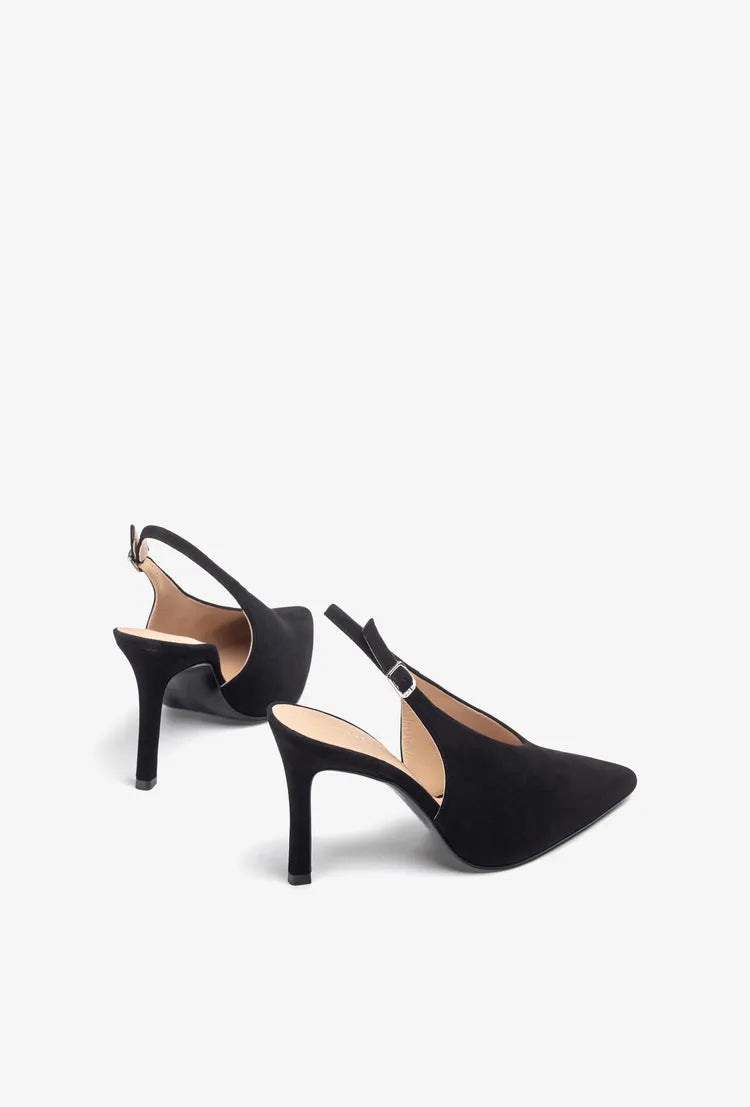 Unisa - Tabar Black Suede Slingback