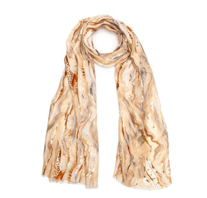 Elie Beaumont - Desert Marble Metallic Scarf