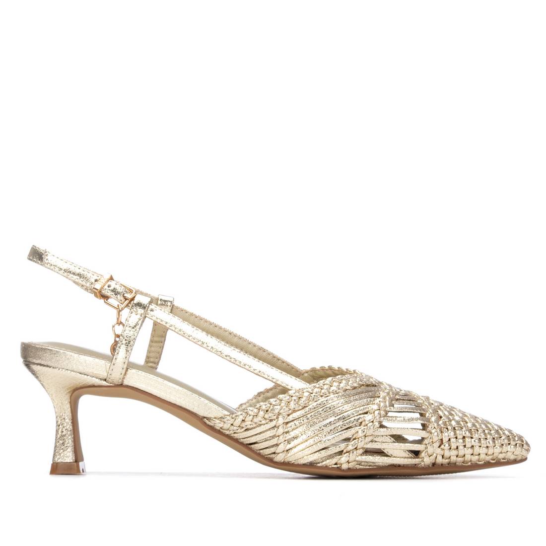 XTI - 145301 Gold Raffia Slingback
