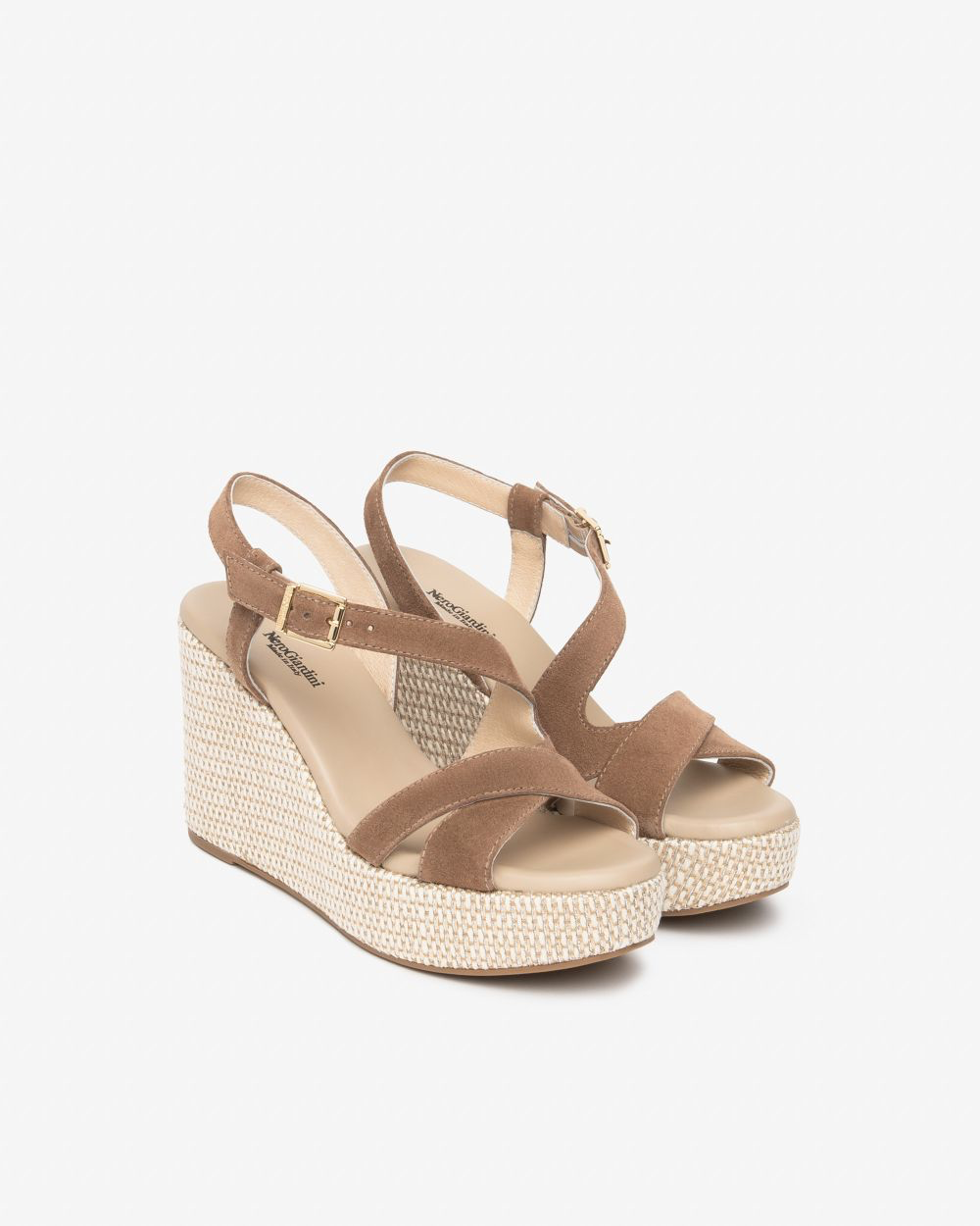 NeroGiardini - E616020D Taupe Suede Wedge