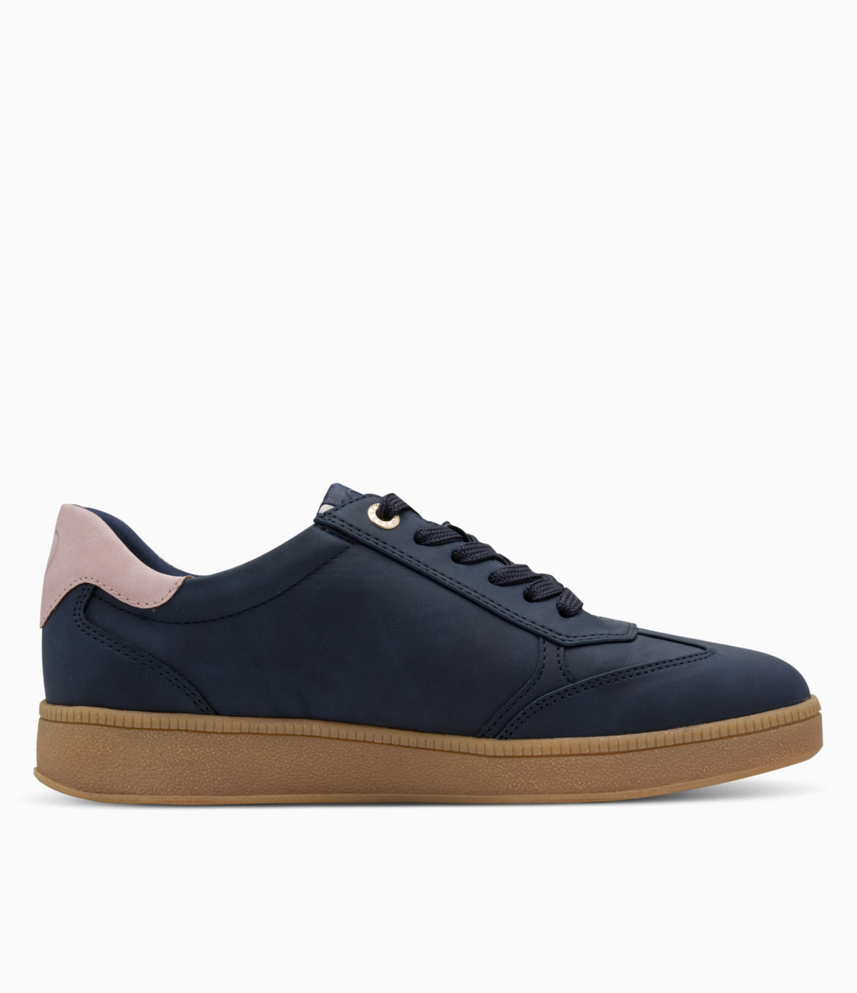 Marco Tozzi - 23777 Navy and Pink Zip Trainer