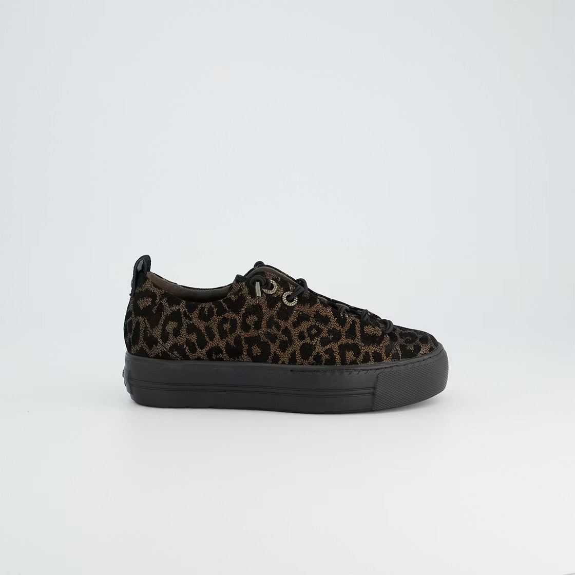 Paul Green - 5417 Black & Bronze Slip On Trainer