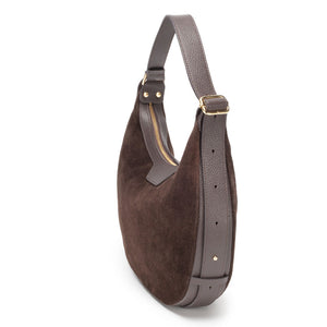 Elie Beaumont - Crescent Brown Shoulder Bag