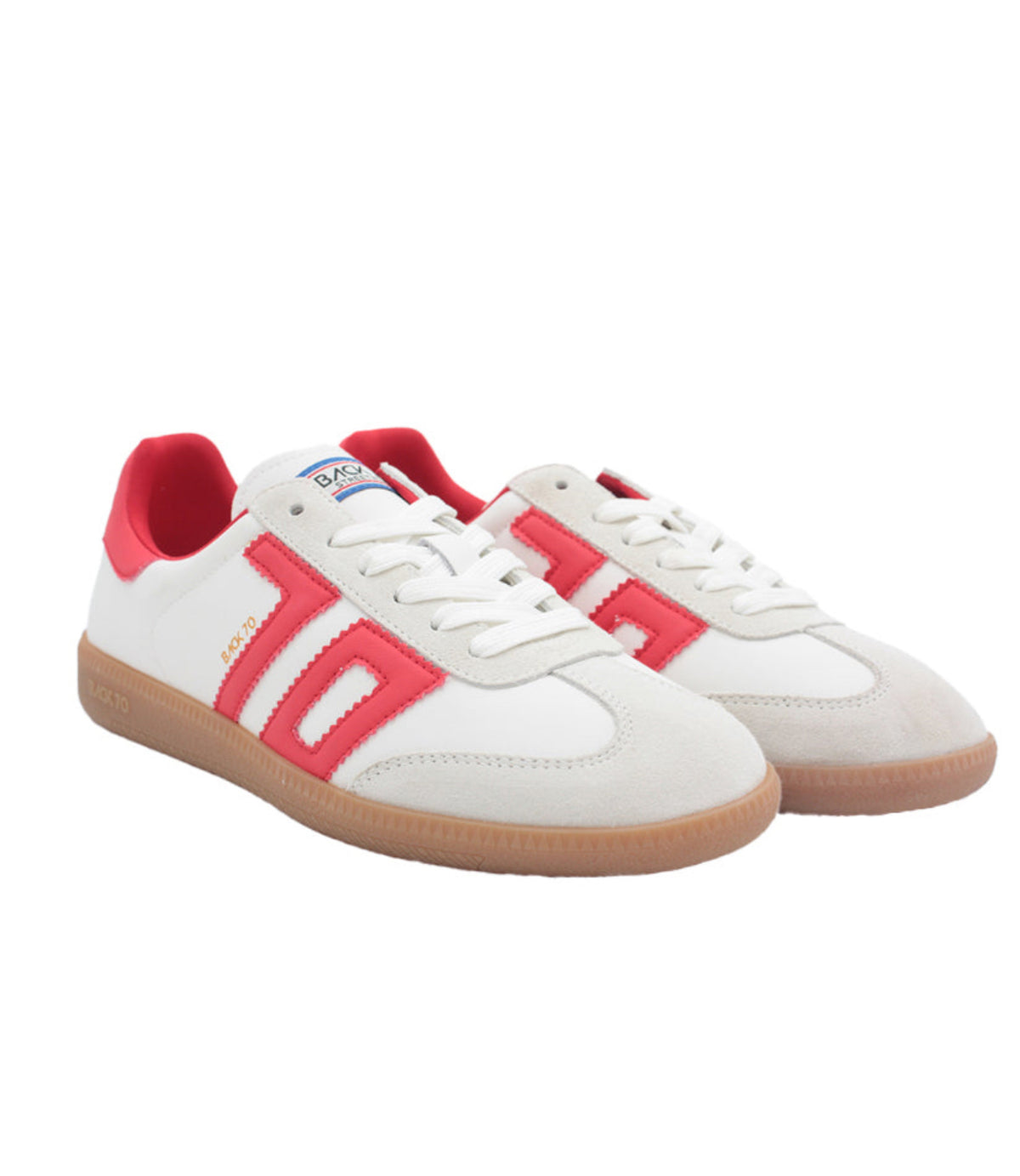 Back 70 - 2505-09 White & Red Trainer