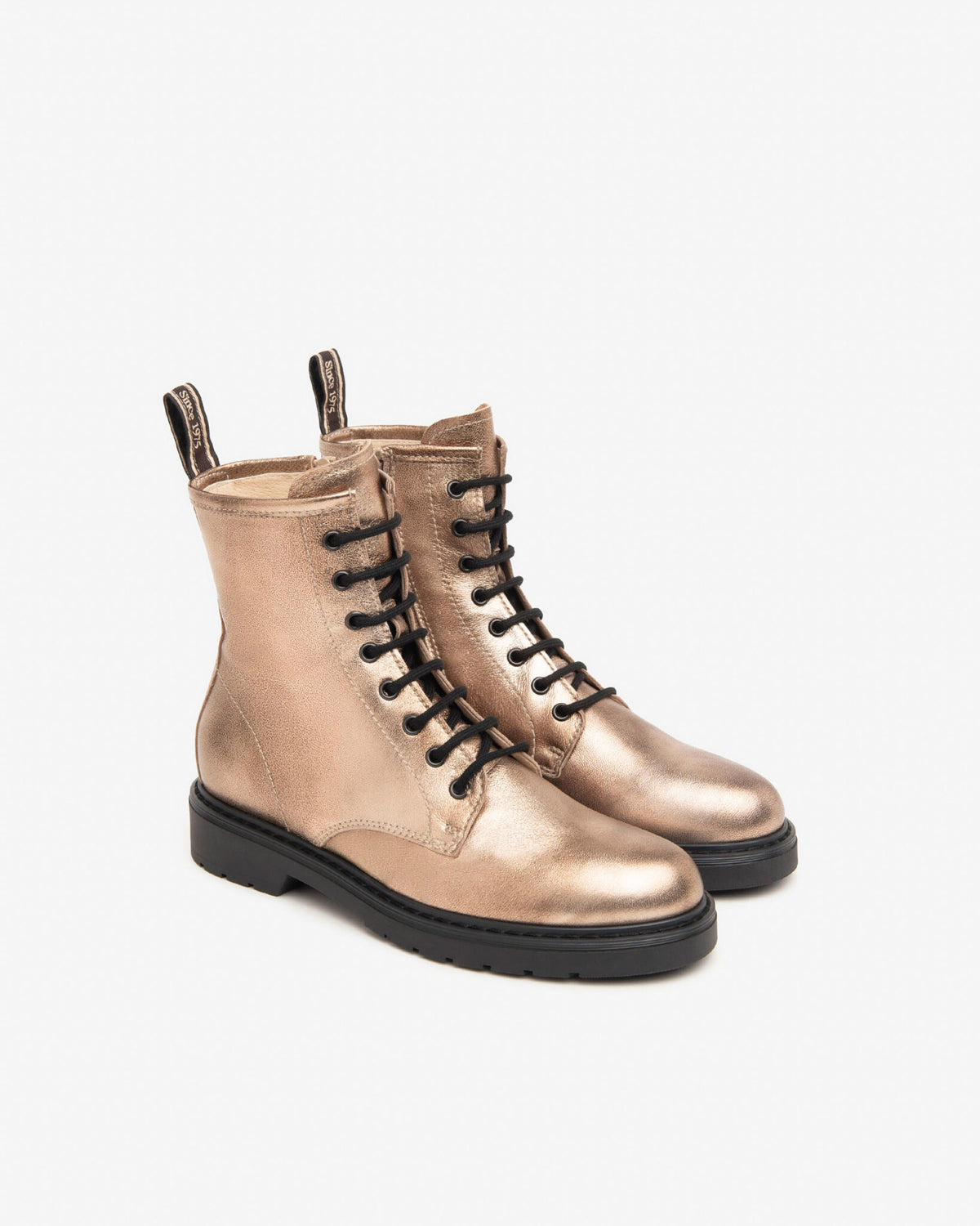 Nerogiardini - I412006D Metallic Gold Doc Boot [Standard Fit]