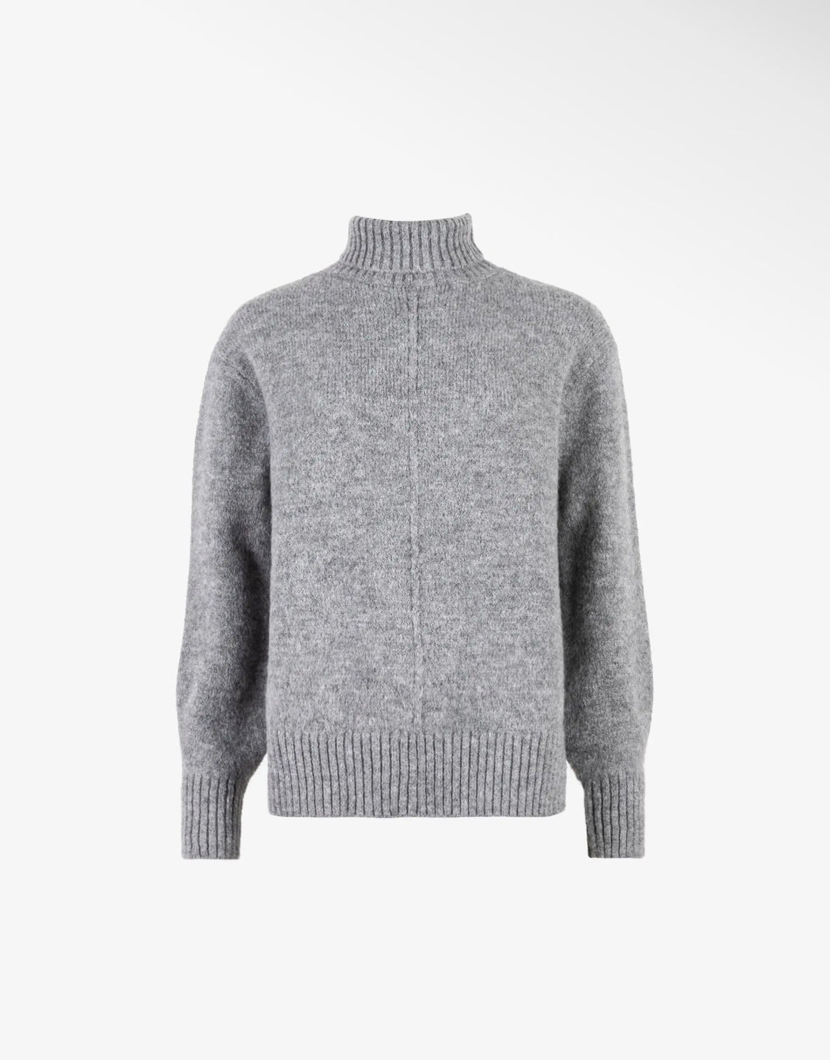 Anna - Grey Turtle Neck Jumper