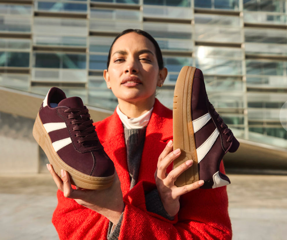 Rieker - M7601 Burgundy Platform Trainer