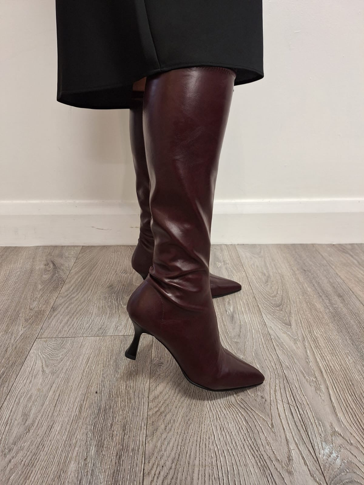 Miss Elastic - 78041 Burgundy Knee High