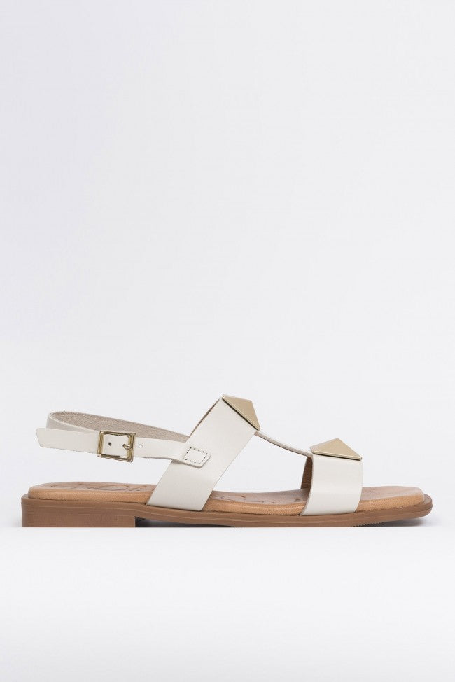 Oh My Sandals - 5329 White Stud Sandal