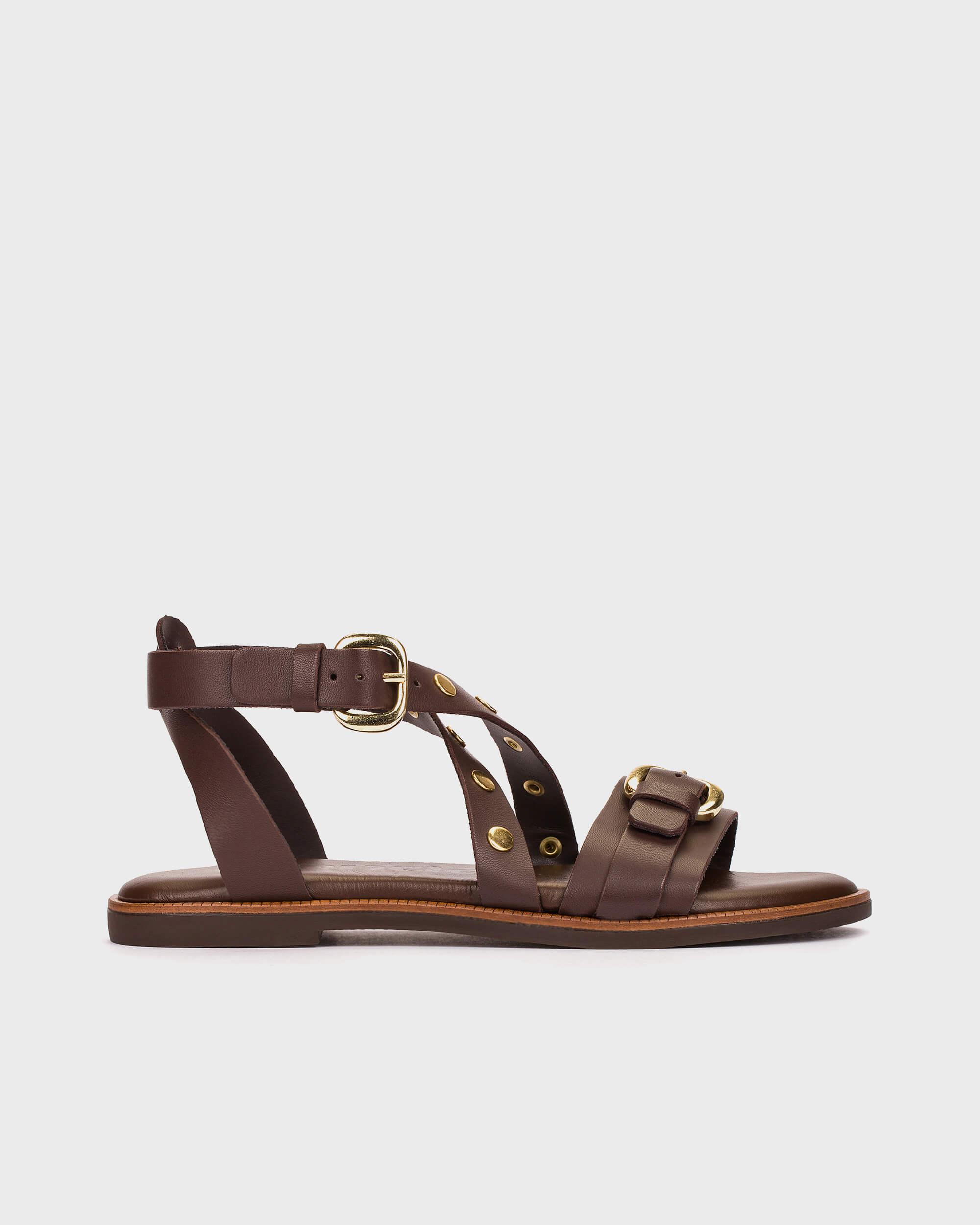 Wonders  - AB-1642 Brown Gladiator Sandal