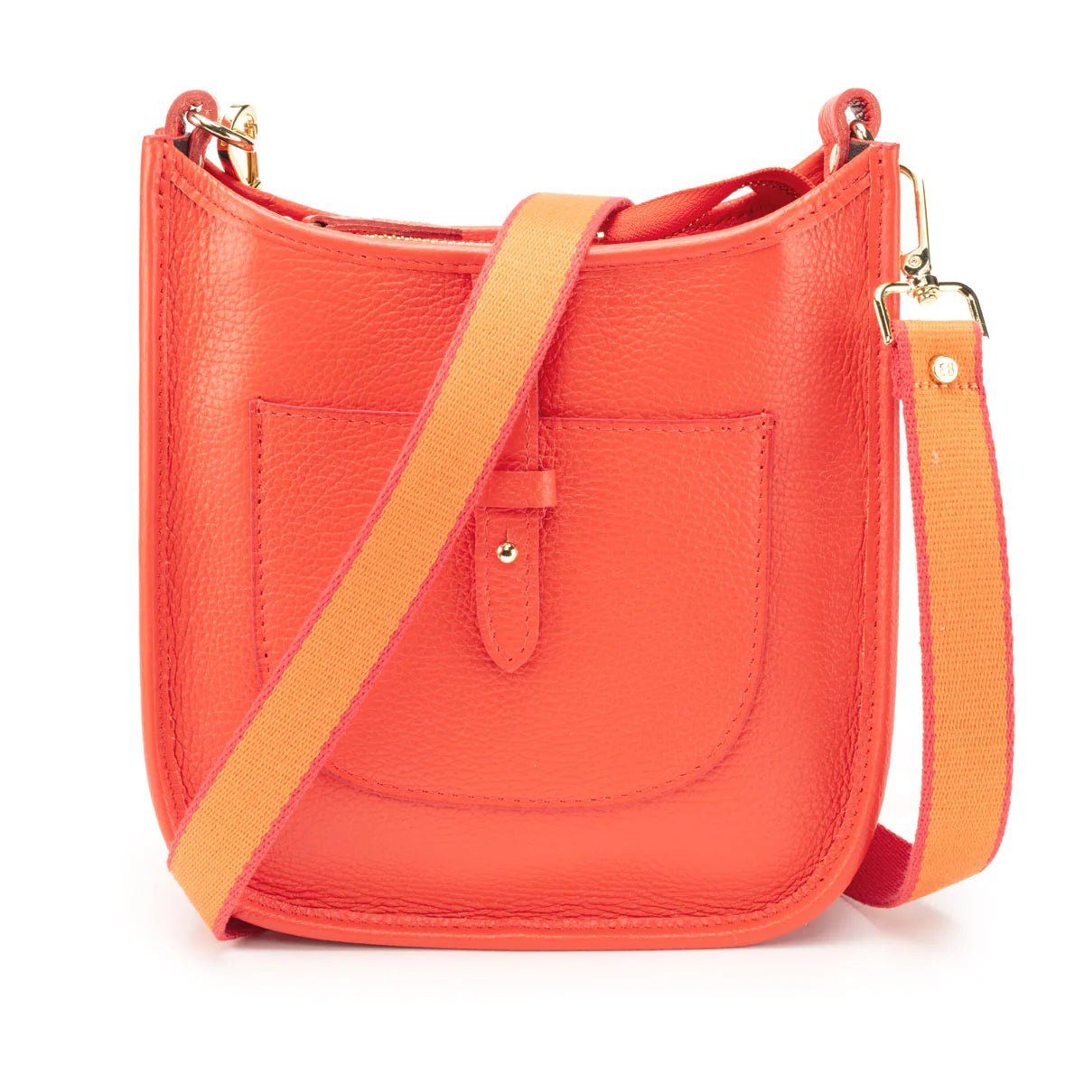 Elie Beaumont - Messenger Orange Crossbody Bag