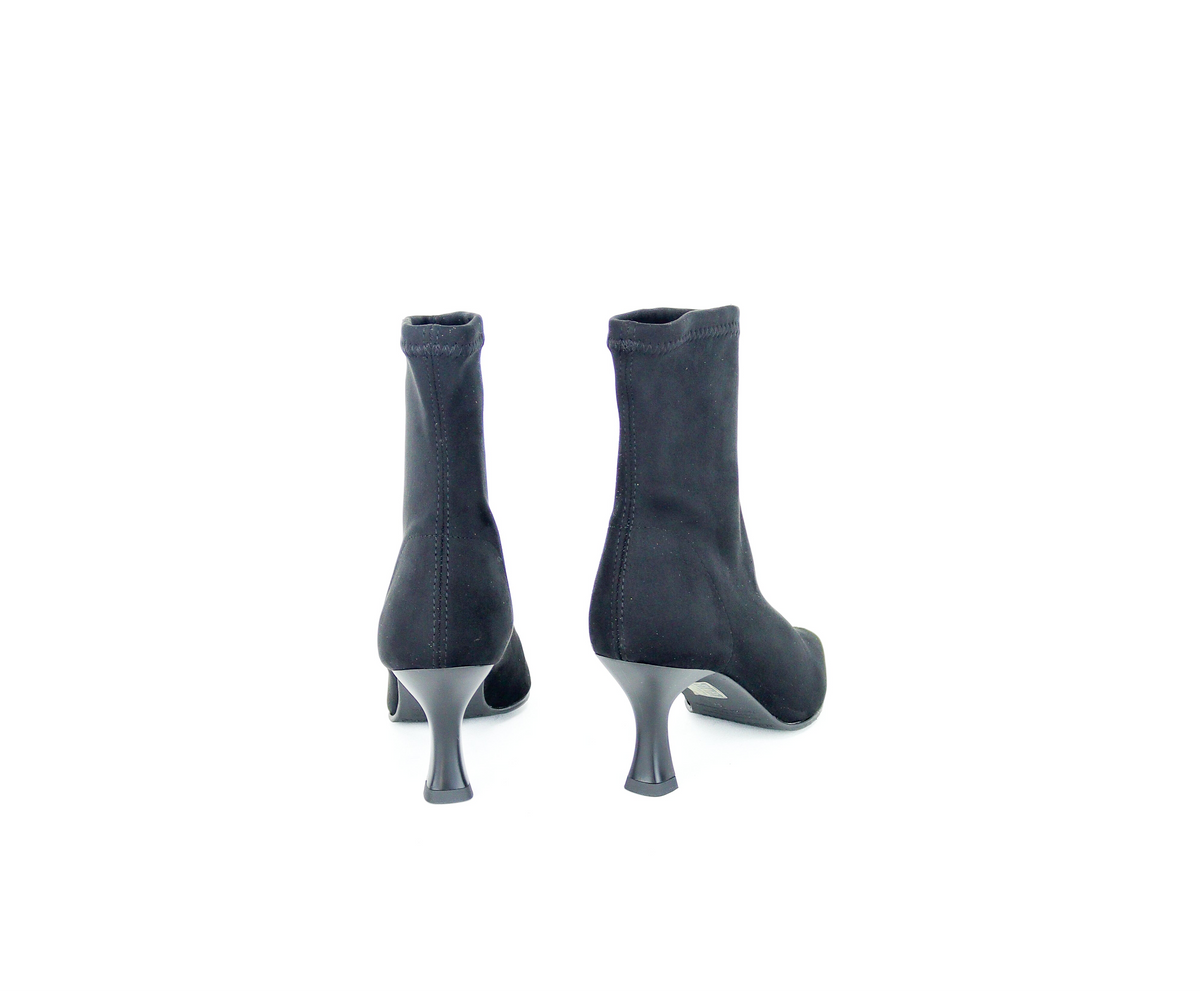 Miss Elastic - 78042 Black Sock Ankle Boot