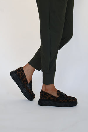 Wonders - A-5203 Leopard Wedge Loafer