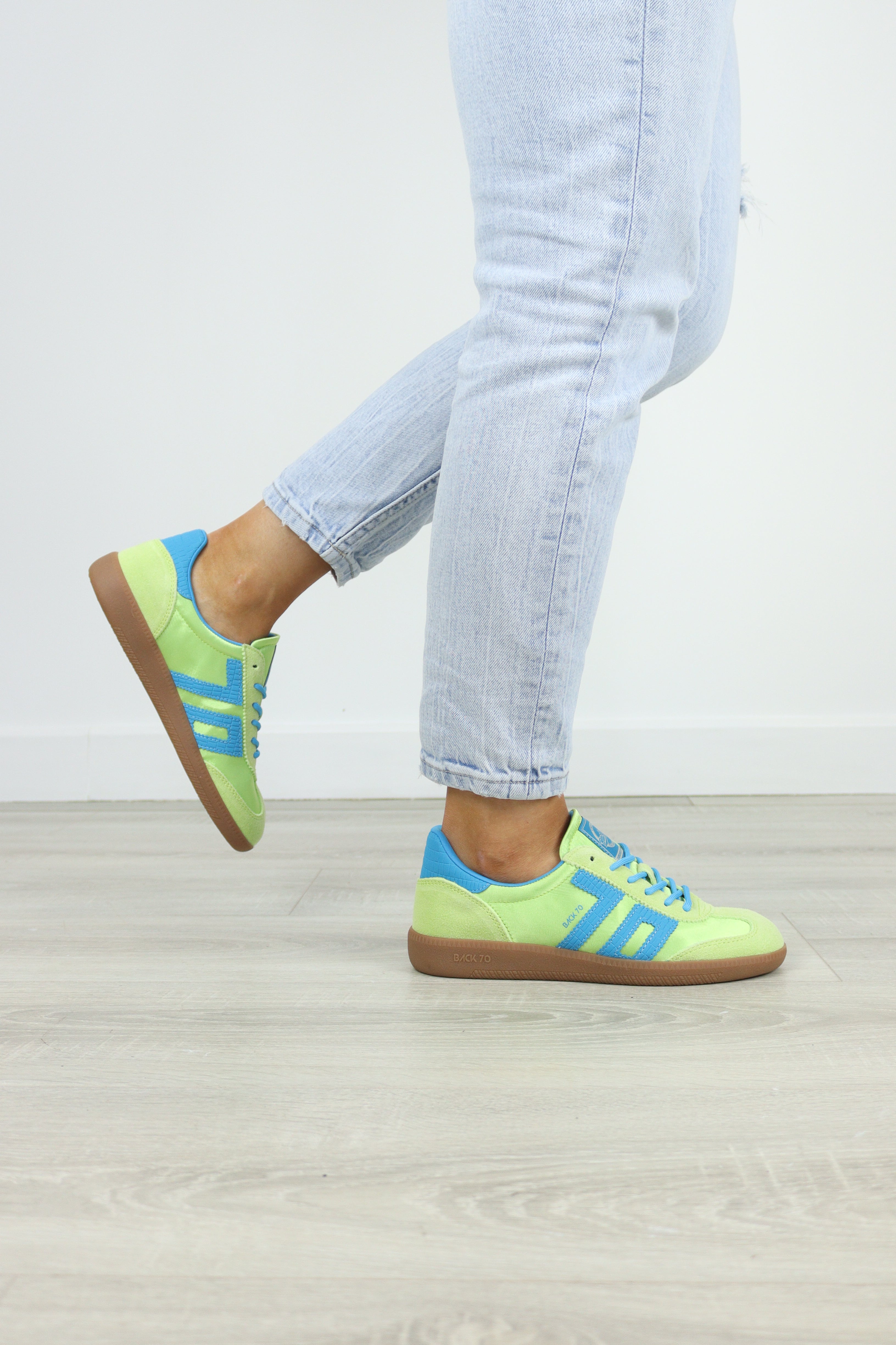 Back 70 - Ghost Green and Blue Trainer