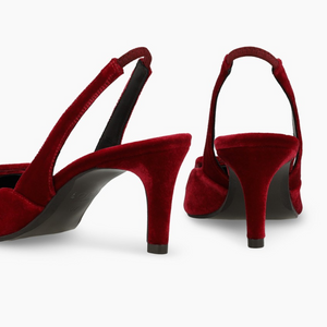 Lodi - Nestor Red Velvet Slingback