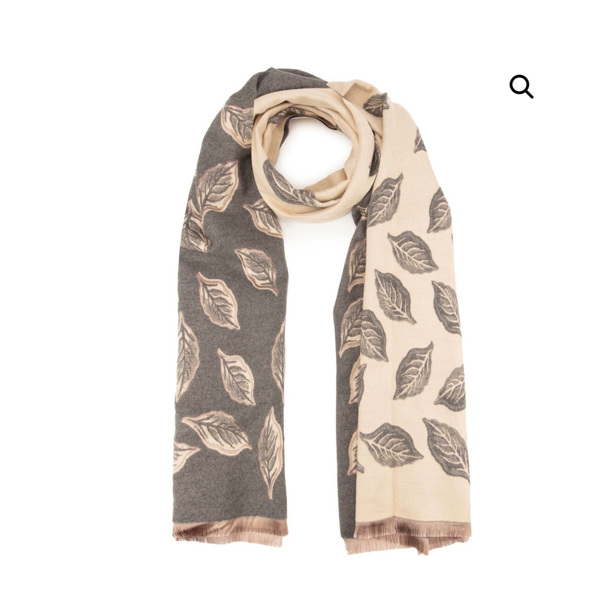 Elie Beaumont - Grey and Beige Scarf