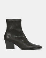 Miss Elastic - 78151 Black Sock Ankle Boot