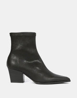 Miss Elastic - 78151 Black Sock Ankle Boot