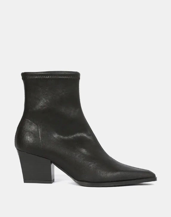 Miss Elastic - 78151 Black Sock Ankle Boot
