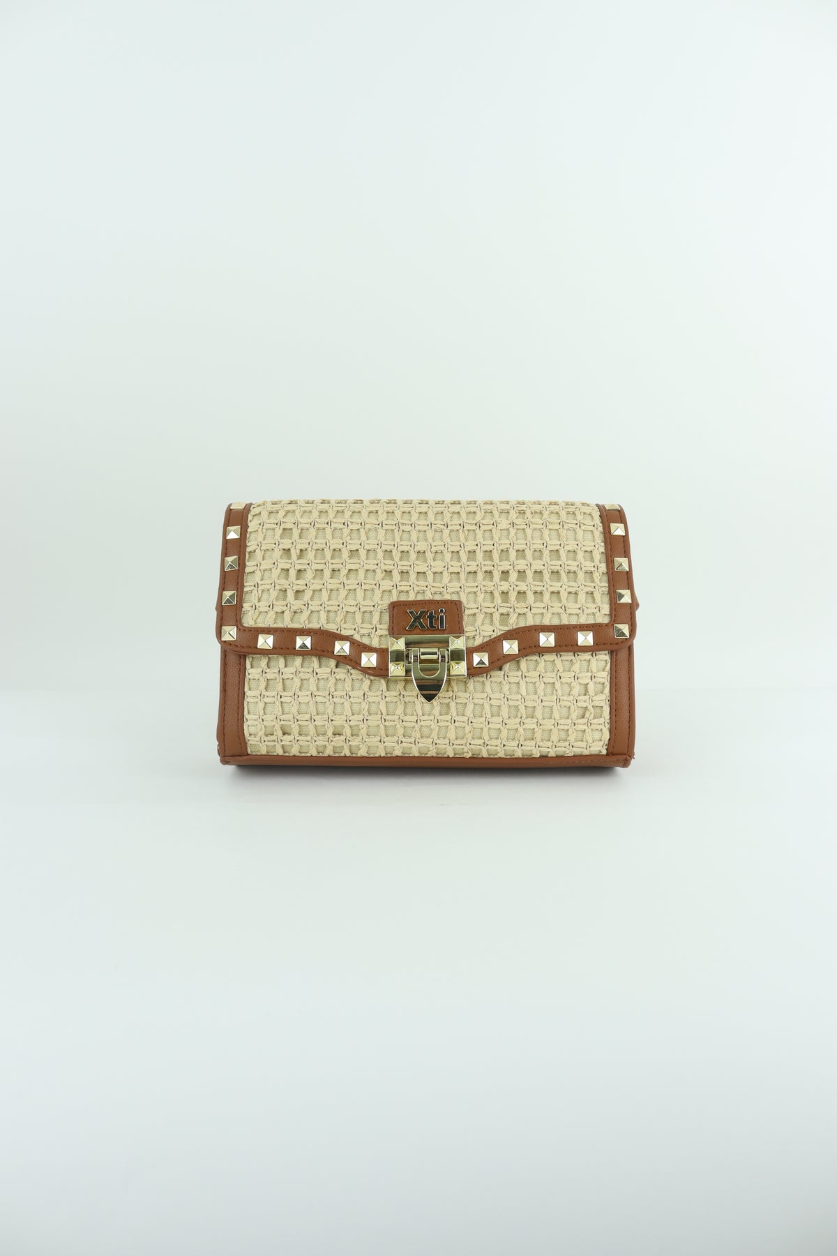 Xti - 184557 Beige Raffia Bag