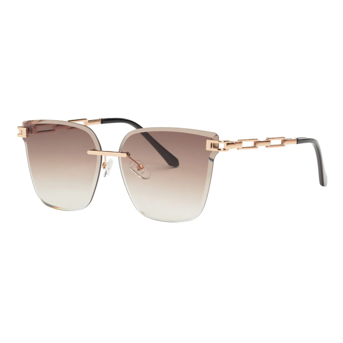 Elie Beaumont - EBS7023 Brown Chain Sunglasses