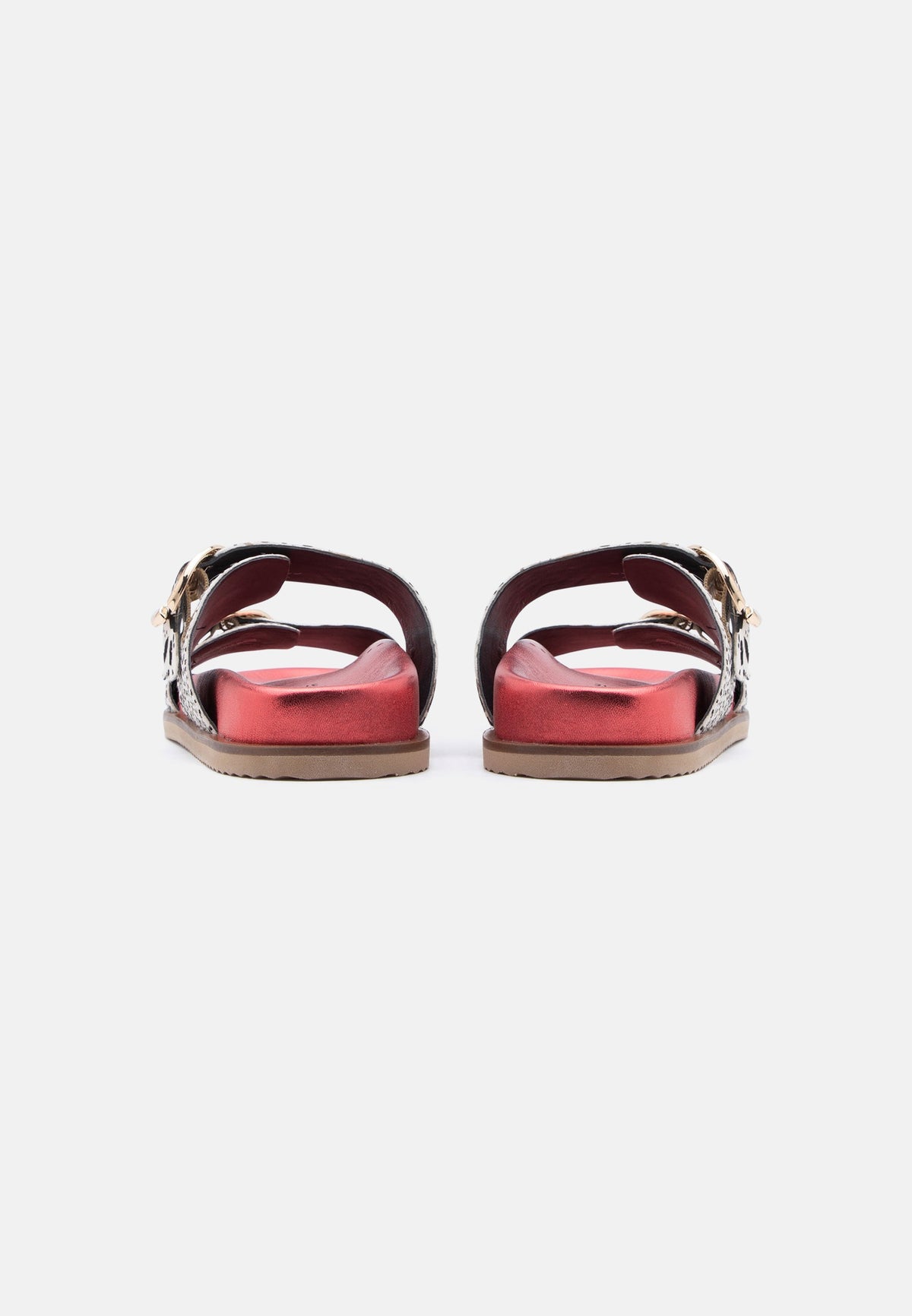 Gioseppo - Carney Red Animal Print Slider