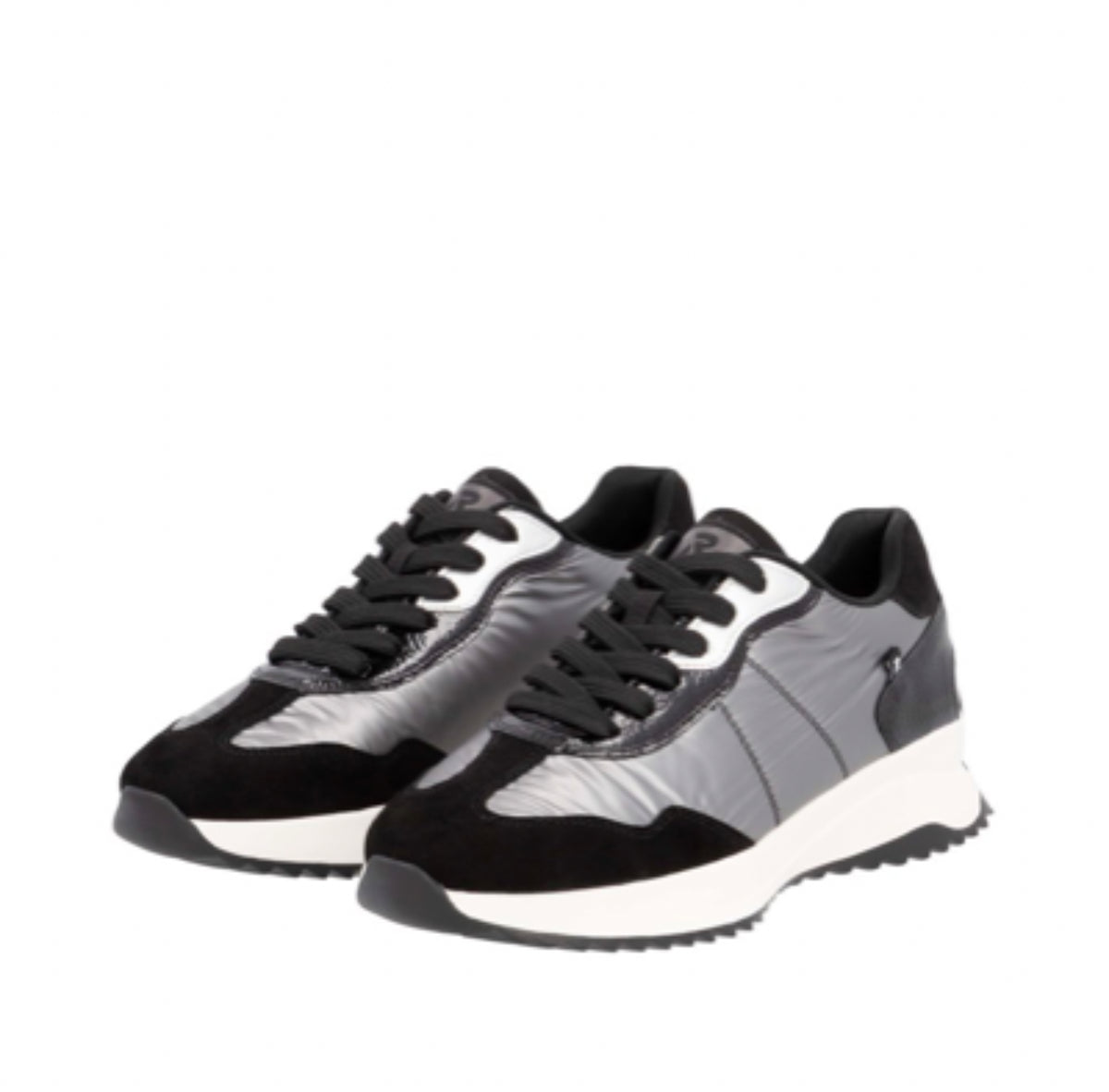 Rieker - W1306-42 Black and Gunmetal Trainer