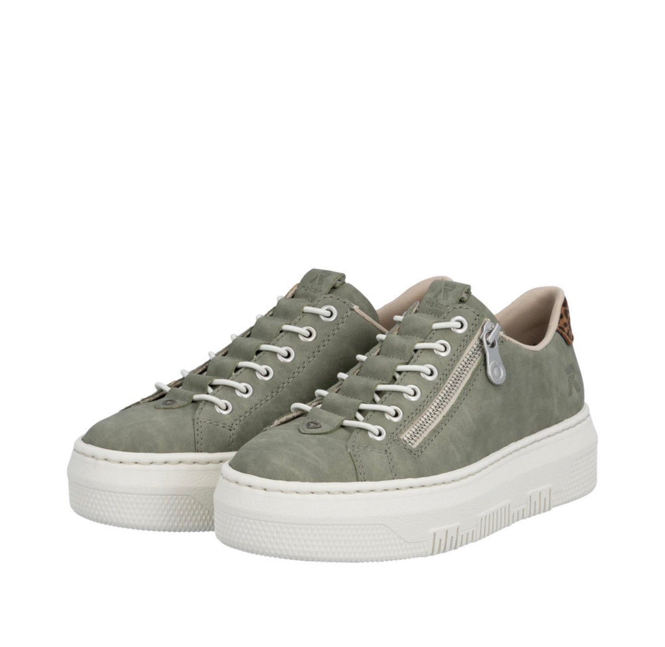 Rieker - M1952-52 Khaki Elastic Zip Trainer