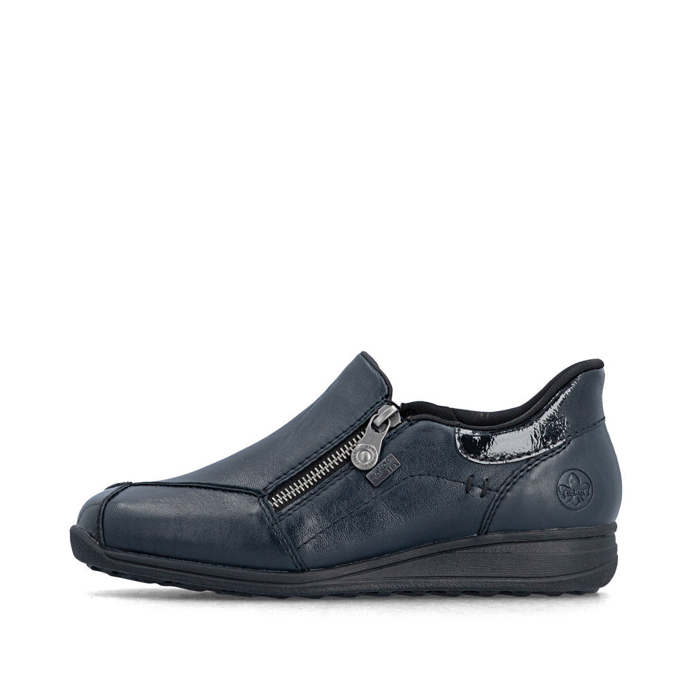 Rieker - 47267 Navy Zip Shoe