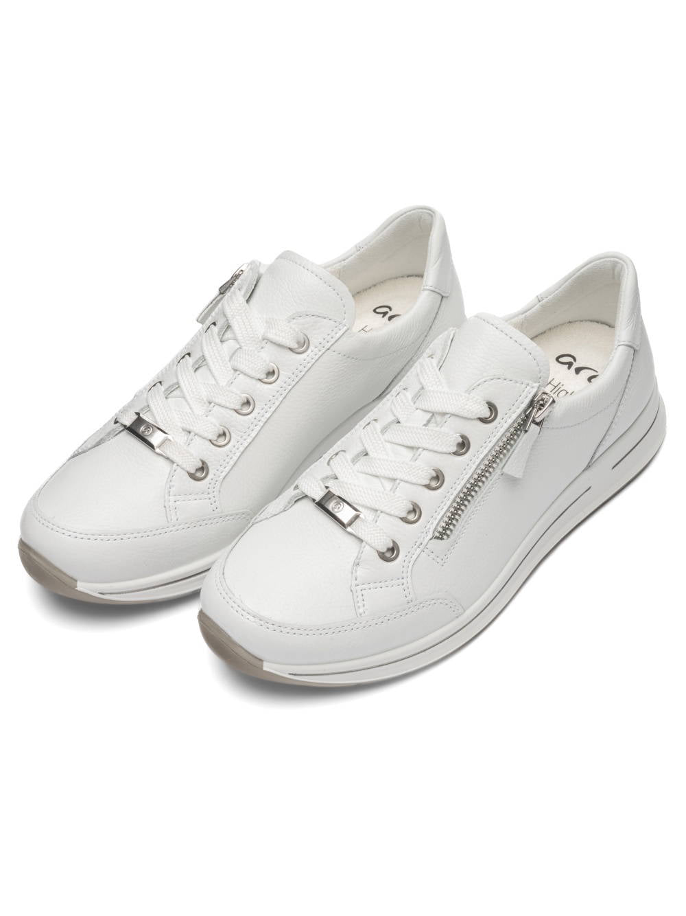 Ara - 55801 White Zip Trainer