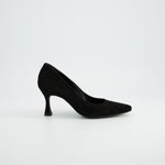 Paul Green - 3859 Black Suede Court Shoe