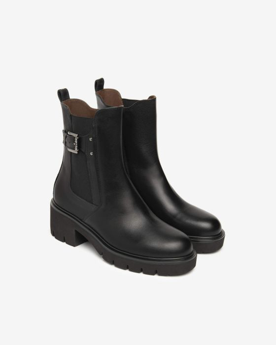 NeroGiardini - I514814D Black Elastic Chelsea Boot