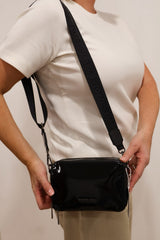 Marco Tozzi - 61103 Black Patent Crossbody Bag