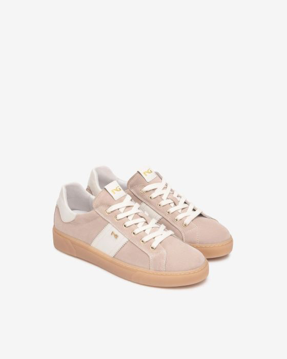 NeroGiardini - Blush Suede Retro Trainer [Preorder for March 22nd]