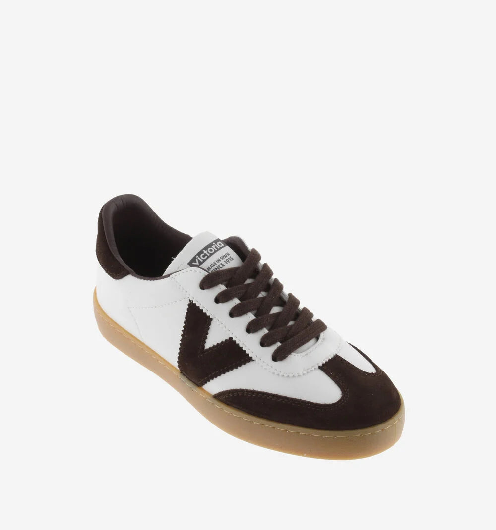 Victoria - 126207 White and Brown Trainer
