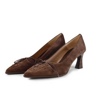 Hispanitas - H1264951 Brown Suede Heel