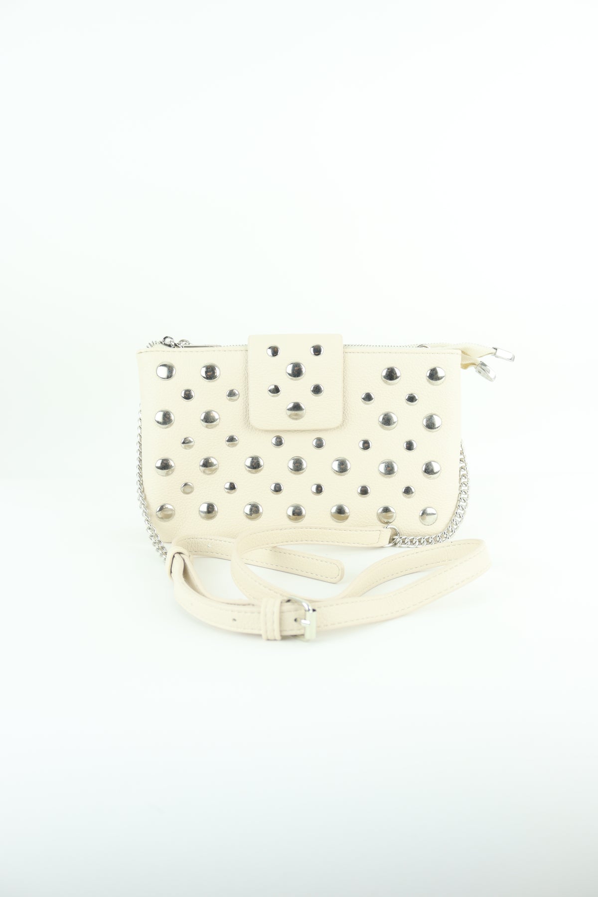 Xti - 184569 Cream Stud Bag