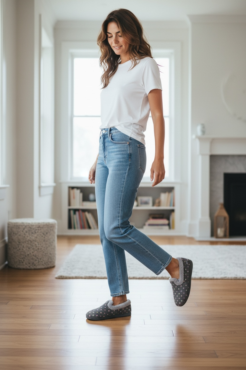 Padders - Repose Grey Spot Slipper