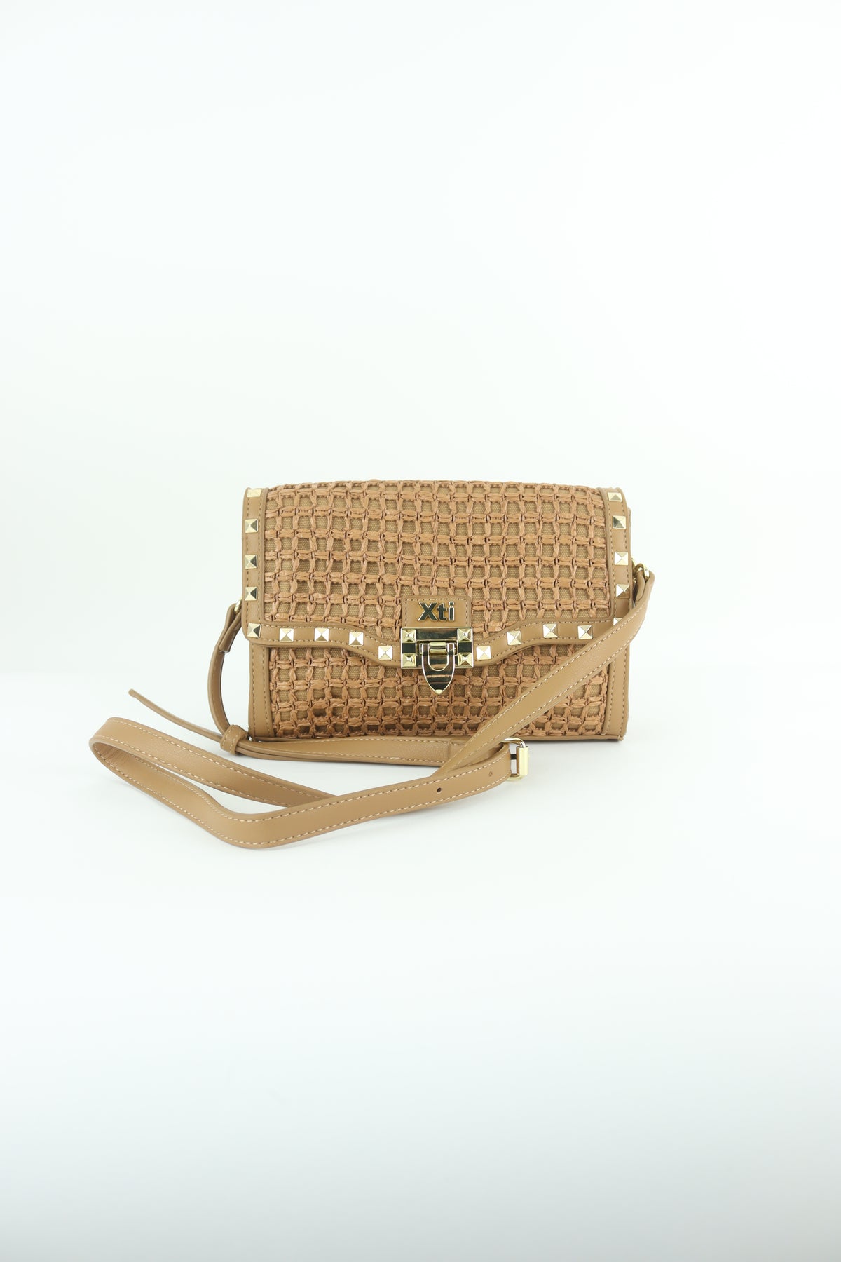 Xti - 184557 Tan Raffia Bag