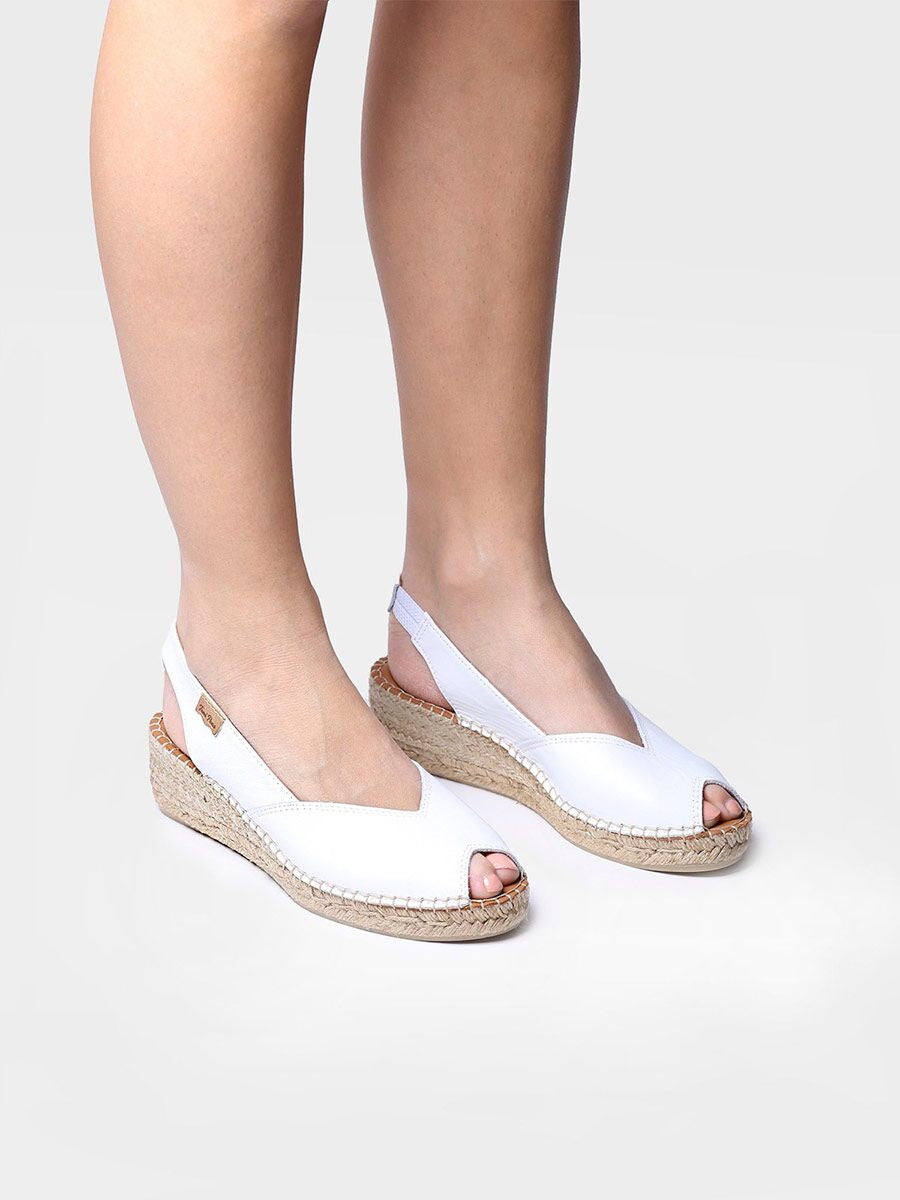 Toni Pons - Bernia White Leather Sandal